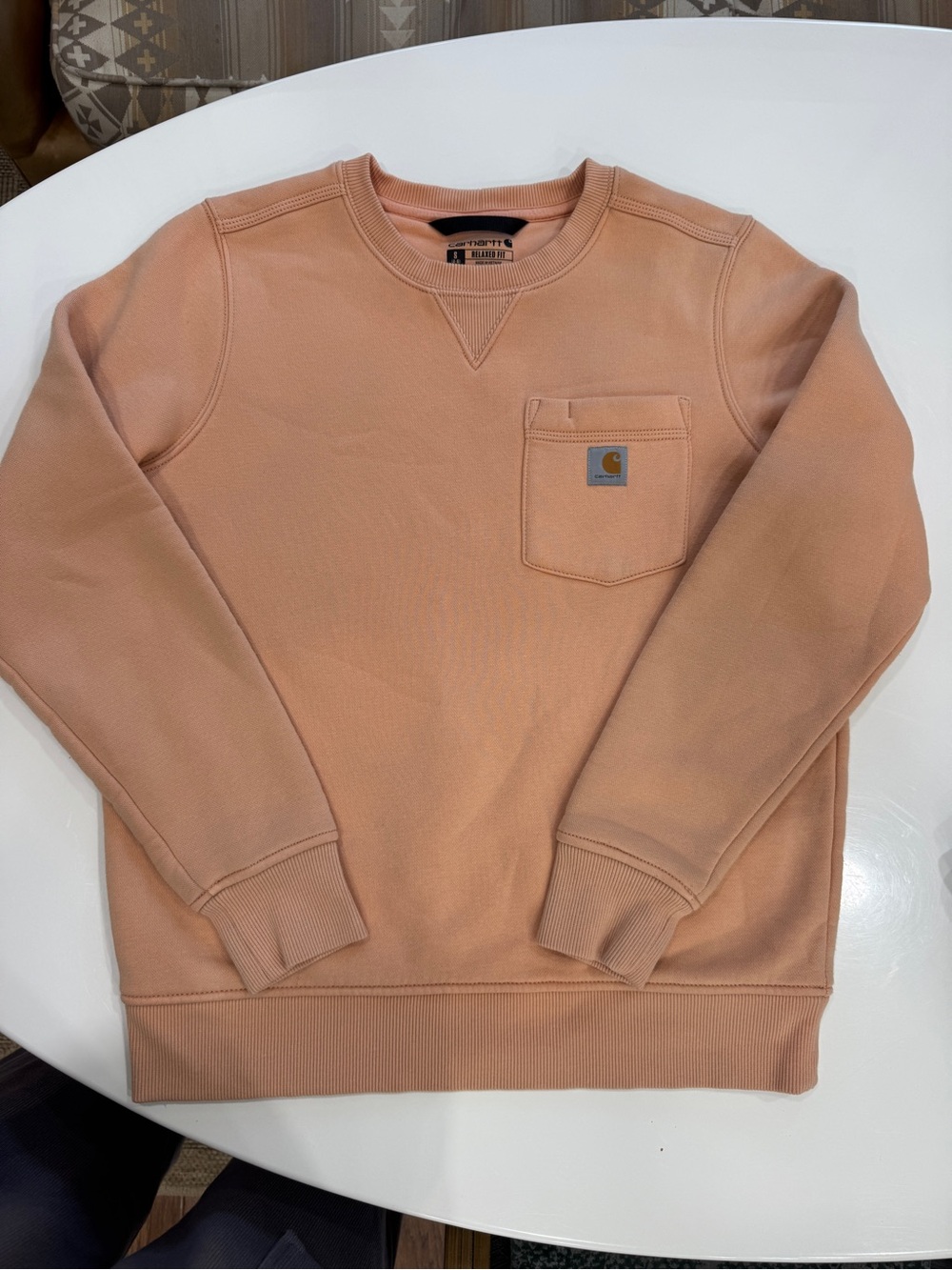 Carhartt Peach Crewneck Pocket Sweatshirt